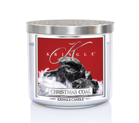 14.5oz Soy Jar Christmas Coal von Kringle Candle kaufen | Duft: Maskulin, herb, orientalisch, floral | Brenndauer: 45 Stunden