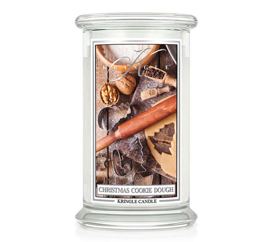 Kringle Jar Large Christmas Cookie Dough von Kringle Candle kaufen | Duft: Vanille, Butter, brauner Zucker, süß | Brenndauer: 100 Stunden
