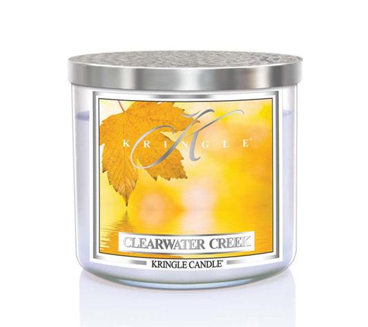 14.5oz Soy Jar Clearwater Creek von Kringle Candle kaufen | Duft: Frisch, zitrisch, herb, holzig, belebend | Brenndauer: 45 Stunden 