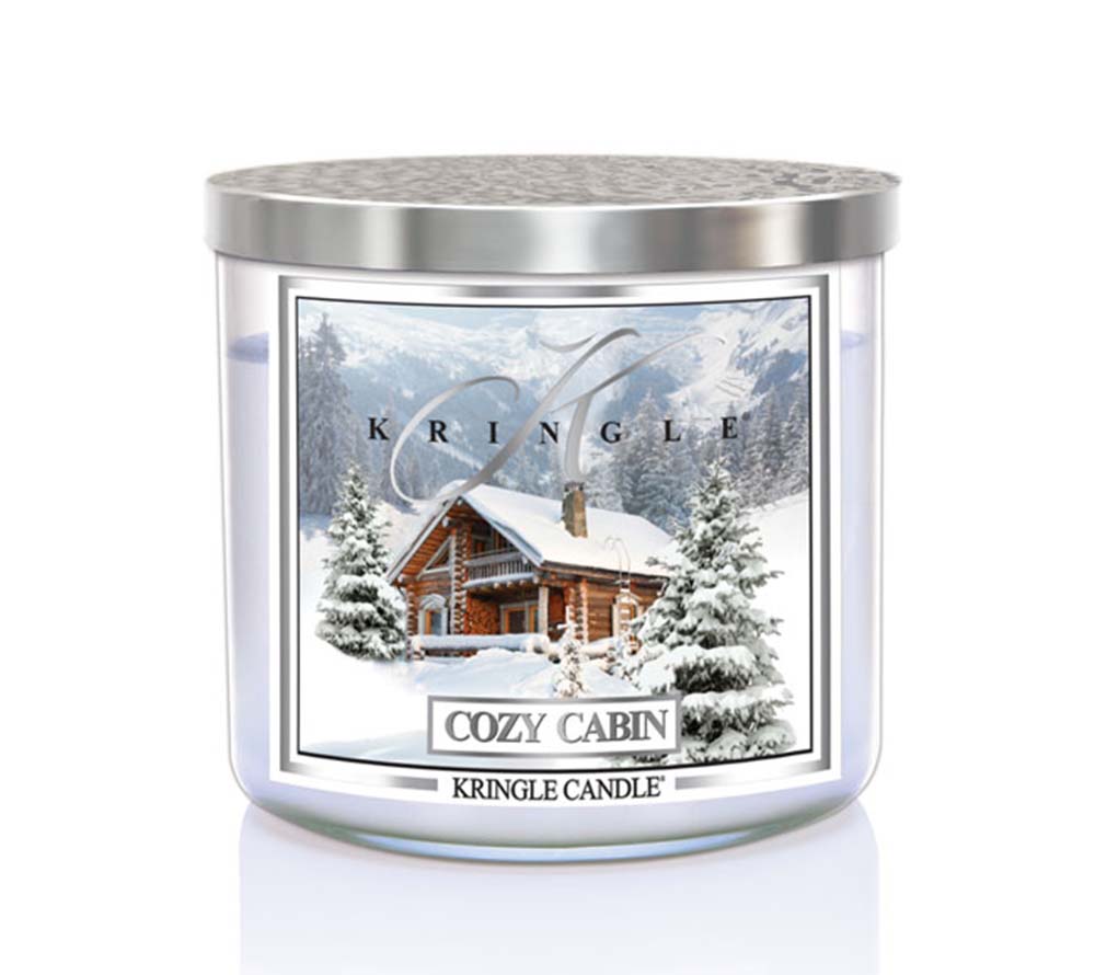 14.5oz Soy Jar Cozy Cabin von Kringle Candle kaufen | Duft: Wärmend, süßlich, holzig | Brenndauer: 45 Stunden