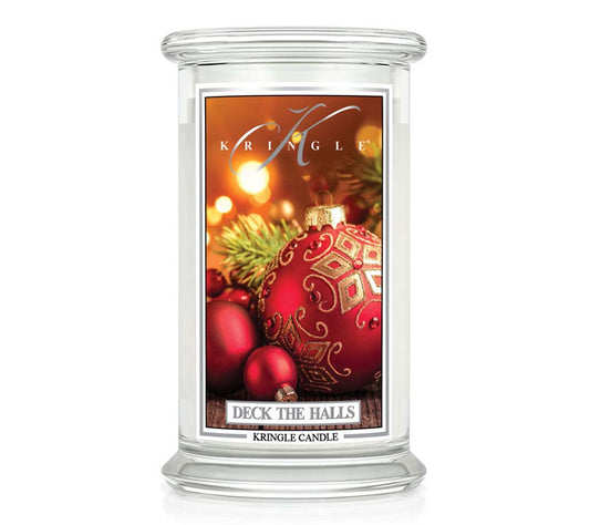 Kringle Jar Large Deck The Halls von Kringle Candle kaufen | Duft: Beruhigend, warm, würzig, cremig | Brenndauer: 100 Stunden