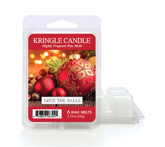 Kringle Wax Melts 6 pcs Deck The Halls von Kringle Candle kaufen | Duft: Beruhigend, warm, würzig, cremig | Mehrmals schmelzbar 