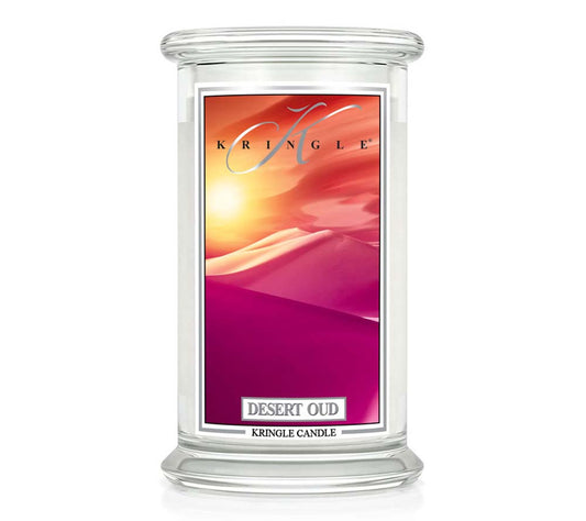Kringle Jar Large Desert Oud von Kringle Candle kaufen | Duft: Mediterran, Kardamom, Oud, Vetiver, Zedernholz | Brenndauer: 100 Stunden