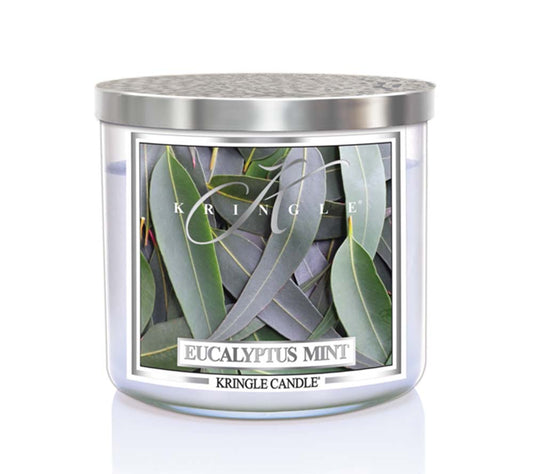 14.5oz Soy Jar Eucalyptus Mint von Kringle Candle kaufen | Duft: Frische, Eukalyptus, Minze | Brenndauer: 45 Stunden