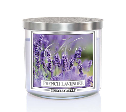 14.5oz Soy Jar French Lavender von Kringle Candle kaufen | Duft: Einladend, beruhigend, authentisch | Brenndauer: 45 Stunden