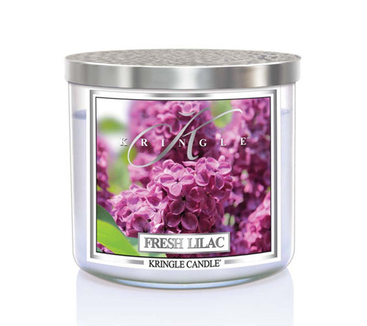 14.5oz Soy Jar Fresh Lilac von Kringle Candle kaufen | Duft: Frühlingsfrisch, blumig, belebend | Brenndauer: 45 Stunden