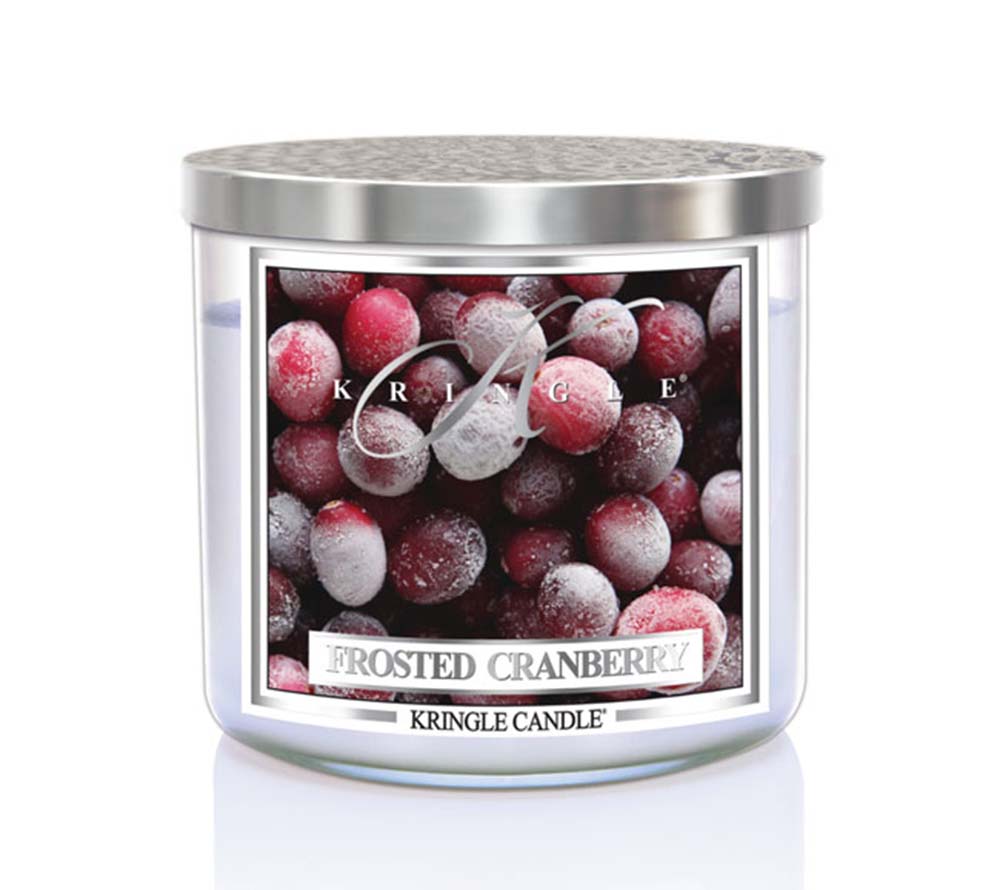 14.5oz Soy Jar Frosted Cranberry von Kringle Candle kaufen | Duft: Fruchtig, Vanille, Wohlfühlduft | Brenndauer: 45 Stunden