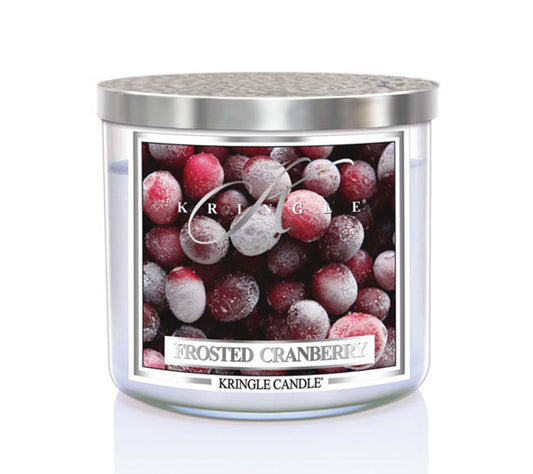 14.5oz Soy Jar Frosted Cranberry von Kringle Candle kaufen | Duft: Fruchtig, Vanille, Wohlfühlduft | Brenndauer: 45 Stunden