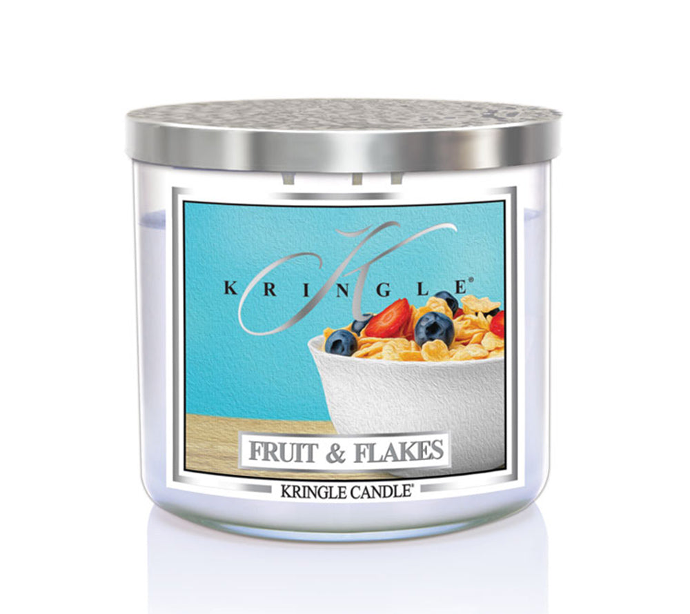 14.5oz Soy Jar Fruit&Flakes von Kringle Candle kaufen | Duft: Fruchtig, süß, Banane, rote Beeren, Gebäck | Brenndauer: 45 Stunden