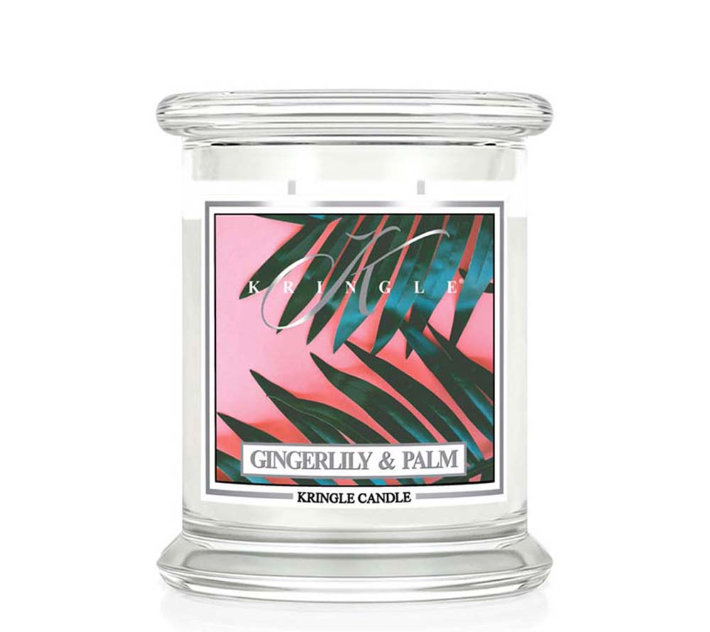 Kringle Jar Medium Gingerlily & Palm von Kringle Candle kaufen | Duft:  Ananas, Açaí, Ingwerlilie, Palmenblätter | Brenndauer: 75 Stunden