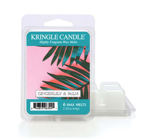 Kringle Wax Melts 6 pcs Gingerlily & Palm von Kringle Candle kaufen | Duft:  Ananas, Açaí, Ingwerlilie, Palmenblätter | Mehrmals schmelzbar