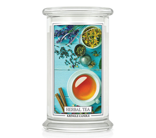 Kringle Jar Large Herbal Tea von Kringle Candle kaufen | Duft: Frisch, maskulin, Zitrus, Tee, Salbei | Brenndauer: 100 Stunden