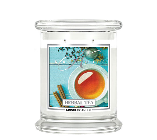 Kringle Jar Medium Herbal Tea von Kringle Candle kaufen | Duft: Frisch, maskulin, Zitrus, Tee, Salbei | Brenndauer: 75 Stunden