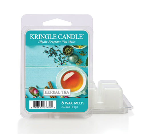 Kringle Wax Melts 6 pcs Herbal Tea von Kringle Candle kaufen | Duft: Frisch, maskulin, Zitrus, Tee, Salbei | Mehrmals schmelzbar