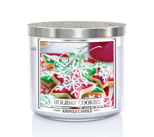 14.5oz Soy Jar Holiday Cookies von Kringle Candle kaufen | Duft: Backstube, Vanille, Weihnachten | Brenndauer: 45 Stunden