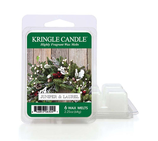 Kringle Wax Melts 6 pcs Juniper & Laurel von Kringle Candle kaufen | Duft: erfrischend, kühl, holzig, ausgewogen | Mehrmals schmelzbar