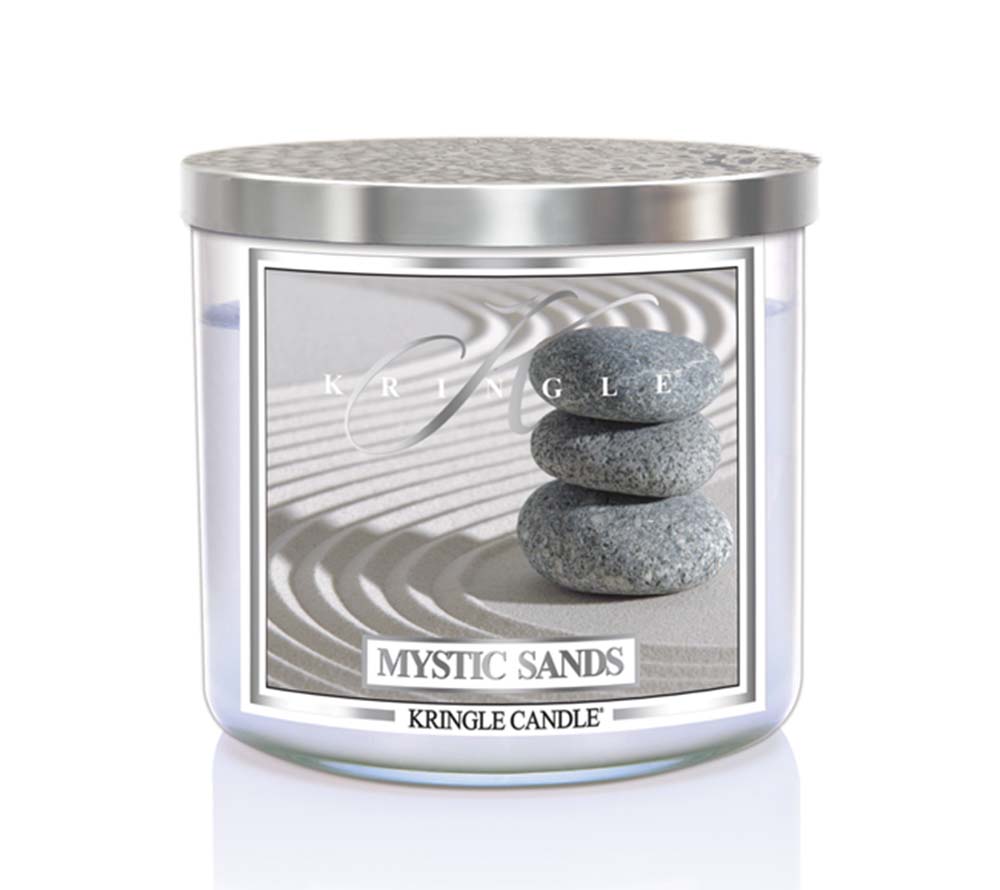 14.5oz Soy Jar Mystic Sands von Kringle Candle kaufen | Duft: Mystisch, prickelnd, warm, holzig | Brenndauer: 45 Stunden