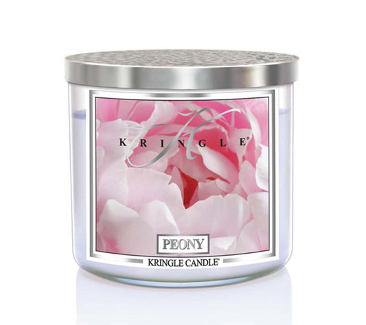 14.5oz Soy Jar Peony von Kringle Candle kaufen | Duft: Blumig, süß, Pfingstrose | Brenndauer: 45 Stunden