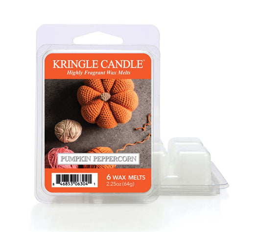 Kringle Wax Melts 6 pcs Pumpkin Peppercorn von Kringle Candle kaufen | Duft: Würzig, herbstlich, Kürbis, Vanille, süß | Mehrmals schmelzbar 