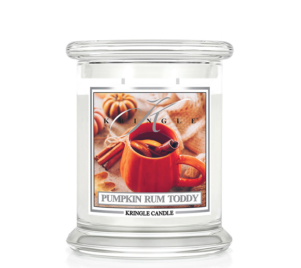 Pumpkin Rum Toddy von Kringle Candle | Duft von gewürztem Kürbis, buttrigem Rum | Sojawachskerze | Highlight Ihres Herbstsortiments