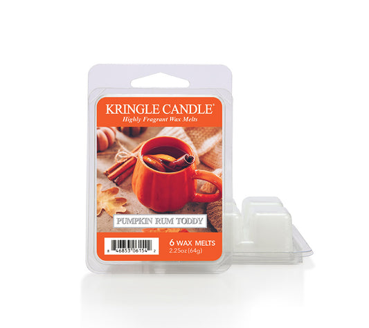 Pumpkin Rum Toddy von Kringle Candle | Duft von gewürztem Kürbis, buttrigem Rum | Sojawachskerze | Highlight Ihres Herbstsortiments