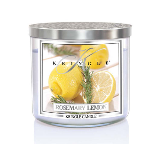 14.5oz Soy Jar Rosemary Lemon von Kringle Candle kaufen | Duft: Frisch, belebend, kräuterig | Brenndauer: 45 Stunden 