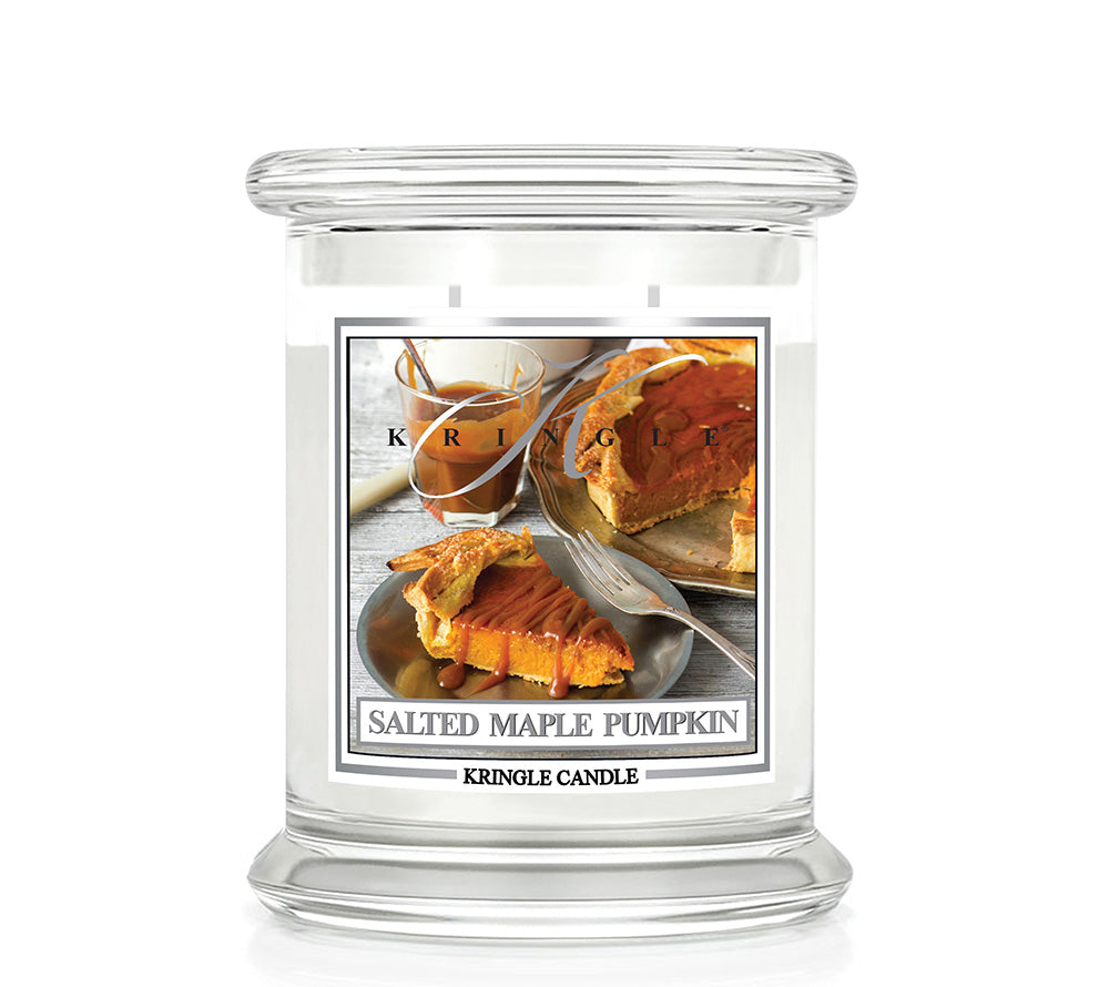 Salted Maple Pumpkin Duftkerze von Kringle Candle | Herbstliche Gemütlichkeit für Ihr Sortiment | Duft: Ahornsirup und cremigem Kürbis