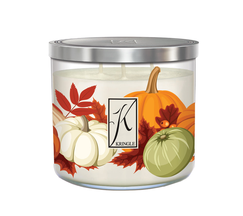 Salted Maple Pumpkin Duftkerze von Kringle Candle | Herbstliche Gemütlichkeit für Ihr Sortiment | Duft: Ahornsirup und cremigem Kürbis