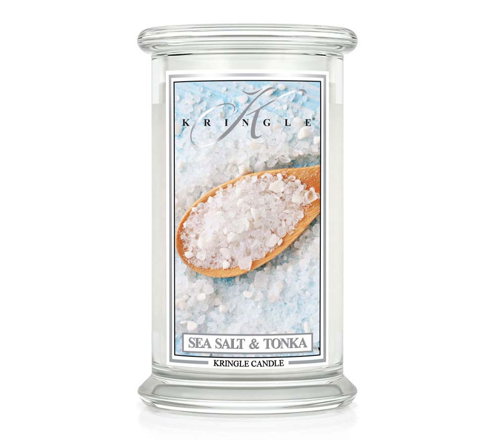 Kringle Jar Large Sea Salt & Tonka von Kringle Candle kaufen | Duft: Meeresbriese, salzig, Zitrus, Tonkabohne | Brenndauer: 100 Stunden 