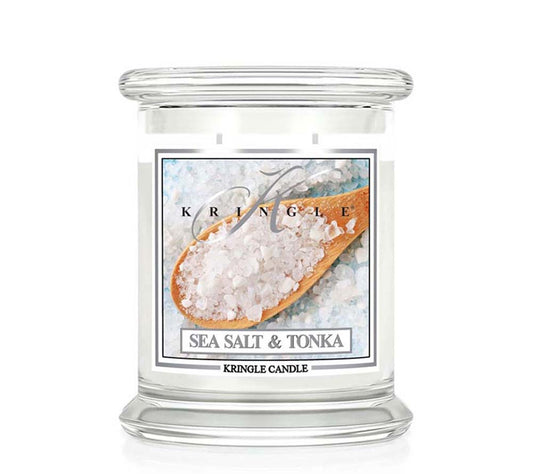 Kringle Jar Medium Sea Salt & Tonka von Kringle Candle kaufen | Duft: Meeresbriese, salzig, Zitrus, Tonkabohne | Brenndauer: 75 Stunden 