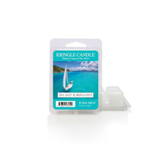 Kringle Candle Wax Melts Sea Salt & Bergamot kaufen | Frische trifft florale Raffinesse | bringt mediterranes Urlaubsgefühl in Ihr Sortiment