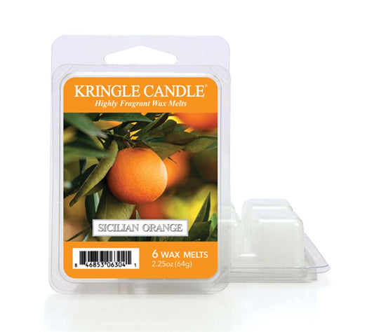 Kringle Wax Melts 6 pcs Sicilian Orange von Kringle Candle kaufen | Duft: Sizilianisch, Zitrus, Kräuter, Lavendel, Kiefer | Mehrmals schmelzbar 