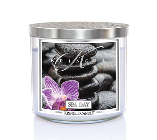 14.5oz Soy Jar Spa Day von Kringle Candle kaufen | Duft: Entspannend, erfrischend, kühlend, wohltuend, harmonisch | Brenndauer: 45 Stunden