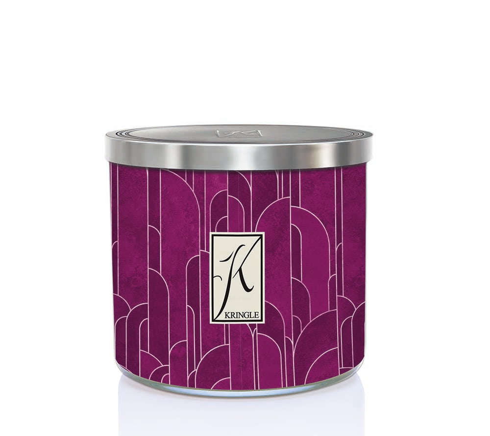 Soy Jar Sugar Plum & Myrrh von Kringle Candle | Perfekt abgestimmte Duftnoten | Harmonische Verbindung von Süße und Würze | langanhaltende, beruhigende Tiefe