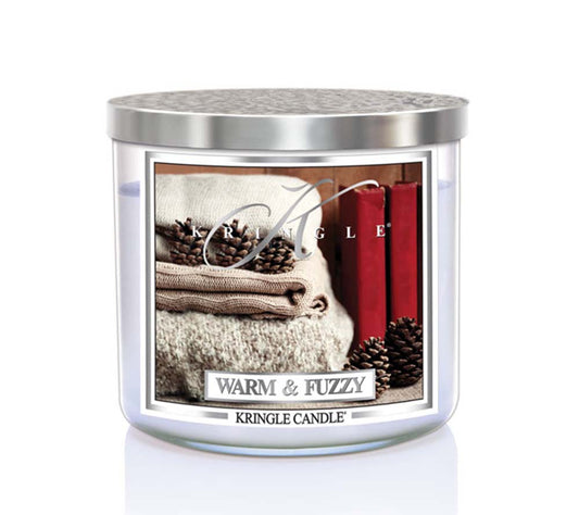 14.5oz Soy Jar Warm & Fuzzy von Kringle Candle kaufen | Duft: Gemütlich, warm, beruhigend | Brenndauer: 45 Stunden 