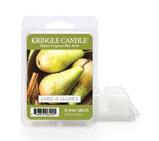 Kringle Wax Melts 6 pcs Anjou & Allspice von Kringle Candle kaufen | Duft: Birnig, würzig, vanillig, warm, harmonisch 