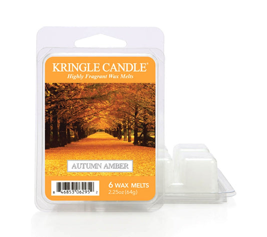 Kringle Wax Melts 6 pcs Autumn Amber von Kringle Candle kaufen | Duft: Herbstlich, warm, frisch, süß, naturnah | Mehrmals schmelzbar