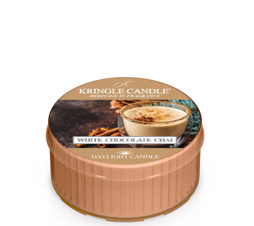 Kringle Daylight White Chocolate Chai von Kringle Candle kaufen | Duft: Süß, würzig, cremig, verführerisch | Brenndauer: 12 Stunden