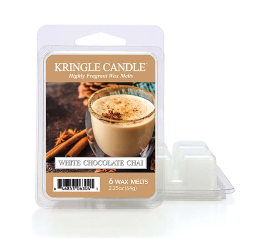 Kringle Wax Melts 6 pcs White Chocolate Chai von Kringle Candle kaufen | Duft: Süß, würzig, cremig, verführerisch | Mehrmals schmelzbar 