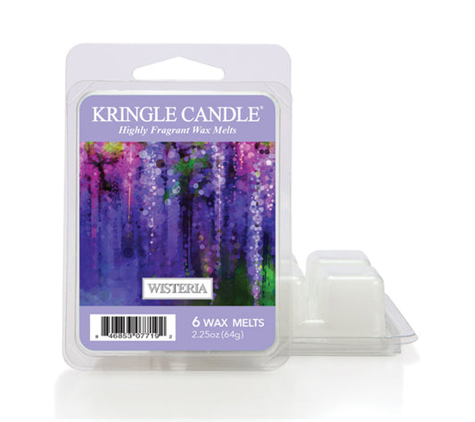 Kringle Wax Melts 6 pcs Wisteria von Kringle Candle kaufen | Duft: Blumig, Nelken, Jasmin, Gardenie | Mehrmals schmelzbar 