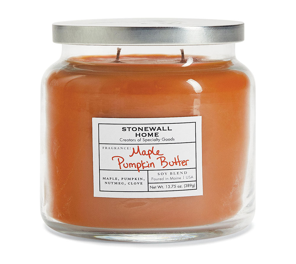 Stonewall Jar Medium Maple Pumpkin Butter von Stonewall Kitchen kaufen | Duft: Ahorn, Kürbis, Muskatnuss, Nelken | Brenndauer: 105 Stunden