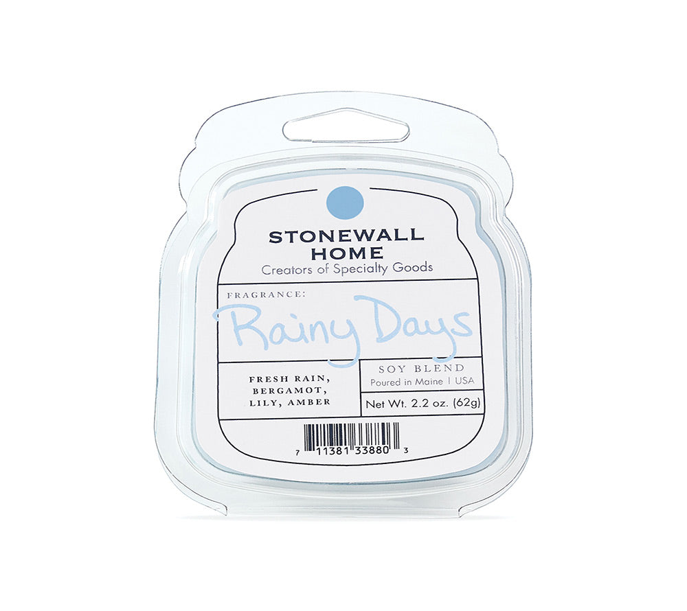 Stonewall Wax Melt Rainy Days von Stonewall Kitchen kaufen | Duft: Erfrischend, erdverbunden, blumig, zitronig | Mehrmals schmelzbar 