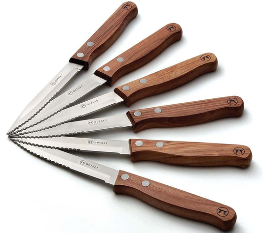 Rosewood Steak Knives von Fox Run USA kaufen | Steakmesser | Aus Edelstahl mit Rosenholz