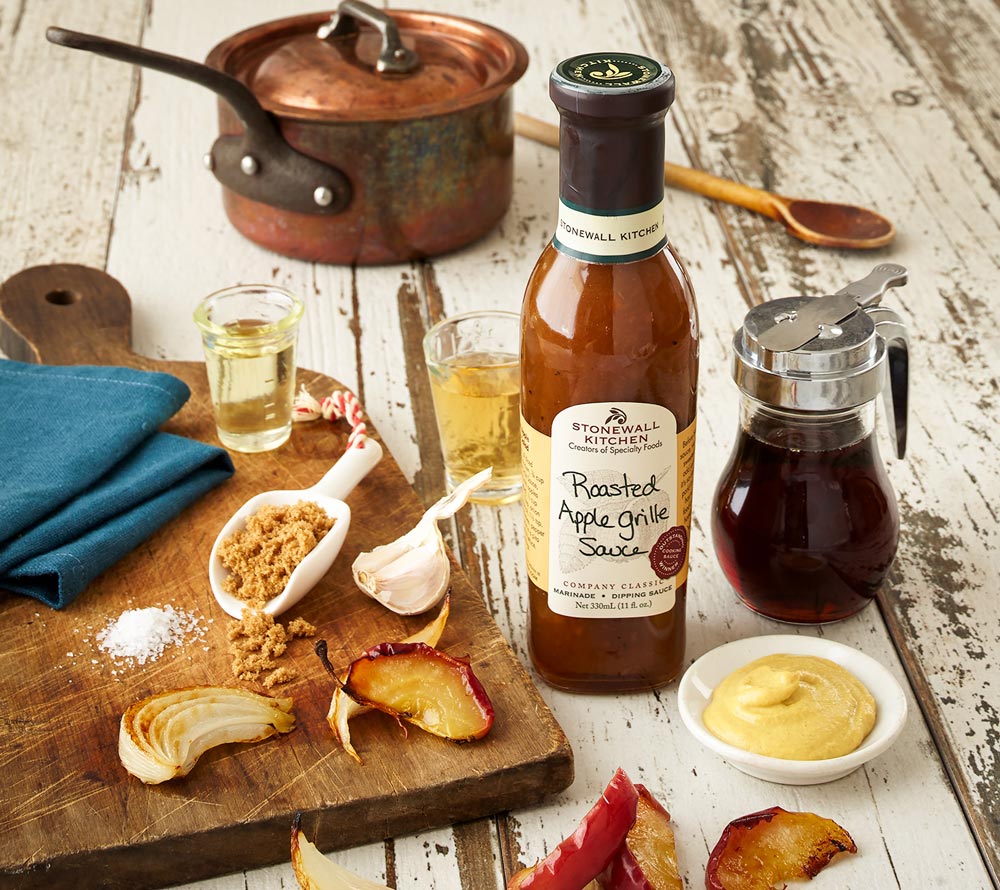 Roasted Apple Grille Sauce von Stonewall Kitchen kaufen | Süße Note | Ideal als Glasur für Braten und Sparerips 
