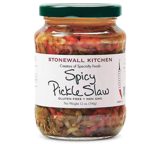 Spicy Pickle Slaw von Stonewall Kitchen kaufen | Gurken-Paprika-Salat mit Essig, Dill & Chili | Ideal für BBQ & Burger | Amerikanischer Genuss | Jetzt probieren!