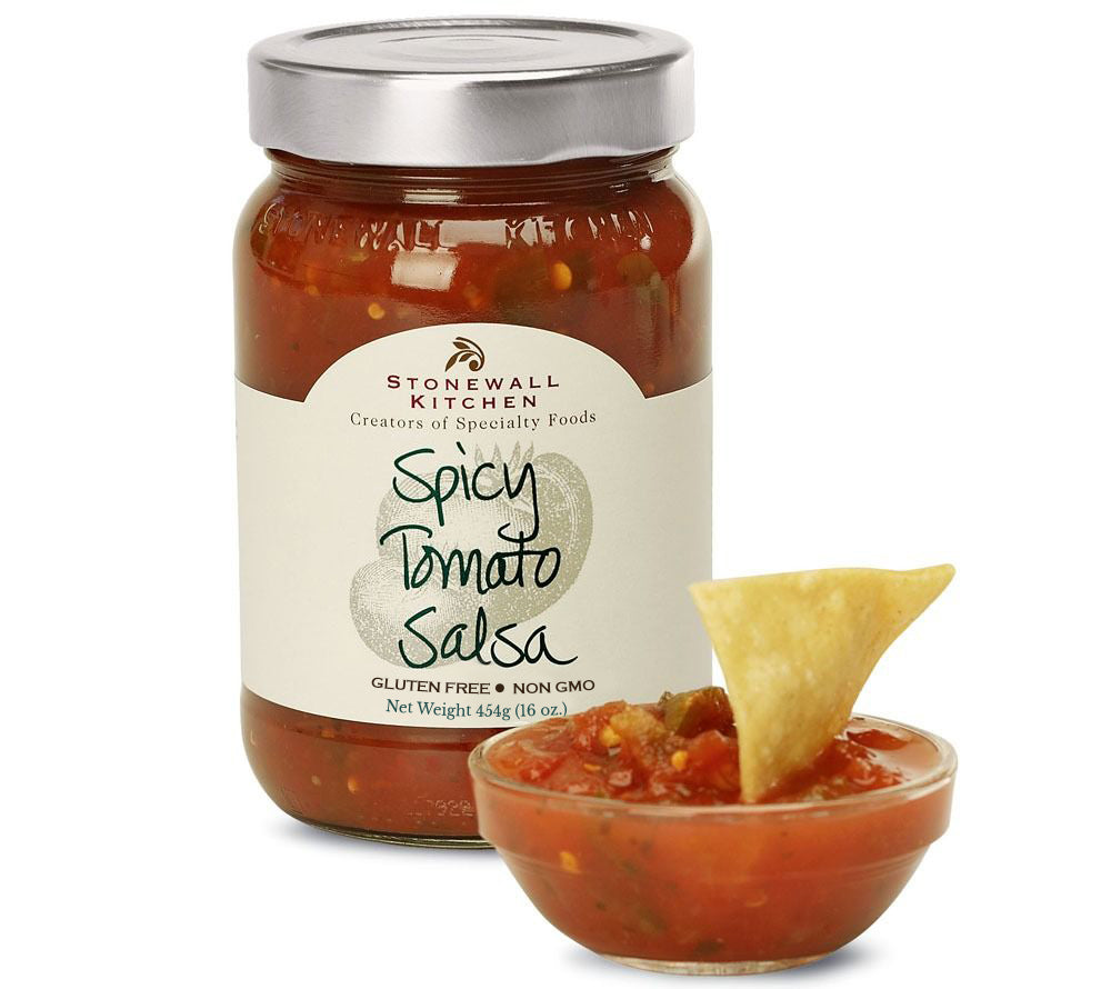 Spicy Tomato Salsa von Stonewall Kitchen kaufen | Intensiver Tomatengeschmack mit pikanter Schärfer | Ideal als Dip oder Topping für Fleisch