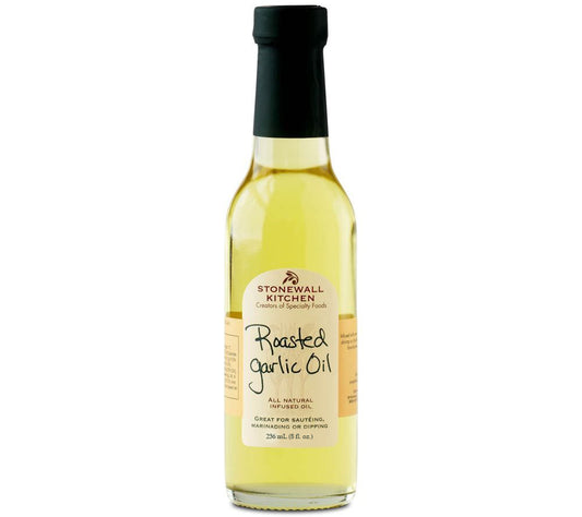 Roasted Garlic Oil 8oz von Stonewall Kitchen kaufen | Intensiver gerösteter Knoblauch | Verleiht Gemüse und Bruschetta köstlichen Geschmack