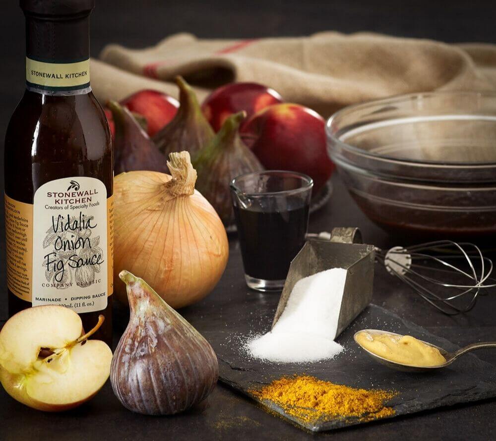 Vidalia Onion Fig Sauce von Stonewall Kitchen kaufen | Mild-süßer Geschmack | Ideal zu Ente, Schweinebraten und Käse