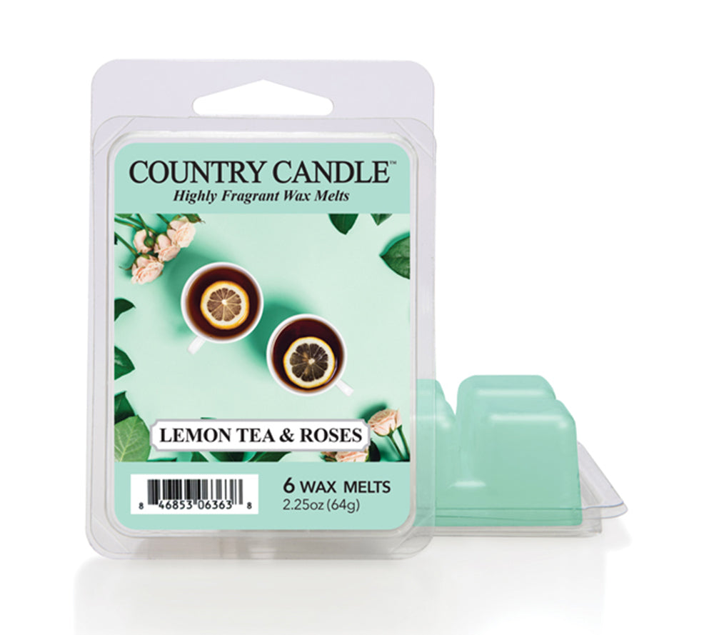 Country Wax Melts 6 pcs Lemon Tea & Roses