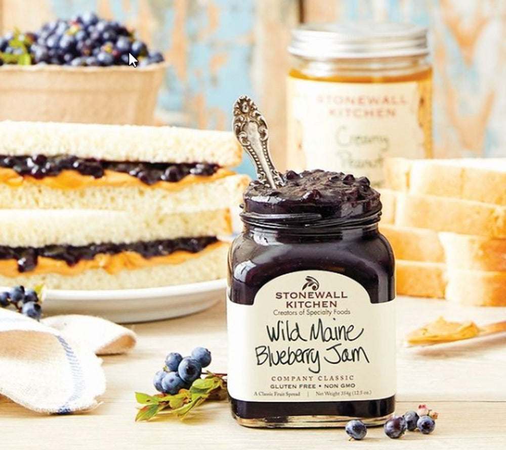 Wild Maine Blueberry Jam von Stonewall Kitchen kaufen | Süß mit leichter Säure | Ideal zum Frühstück oder als Dessert-Topping 